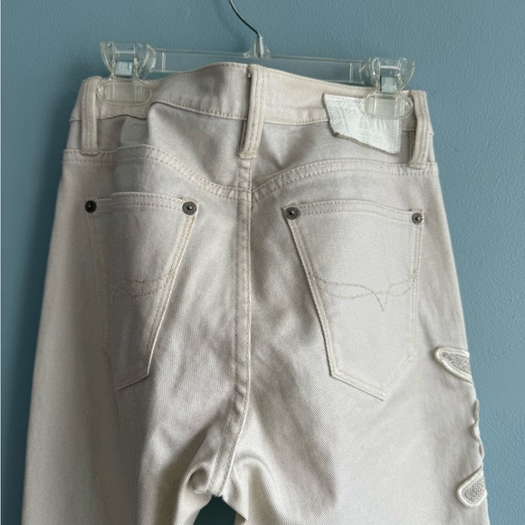 Ralph Lauren Blue Label Cream Jeans w/Lake Placid Patch/Appliqué Size 26 - Picture 7 of 9